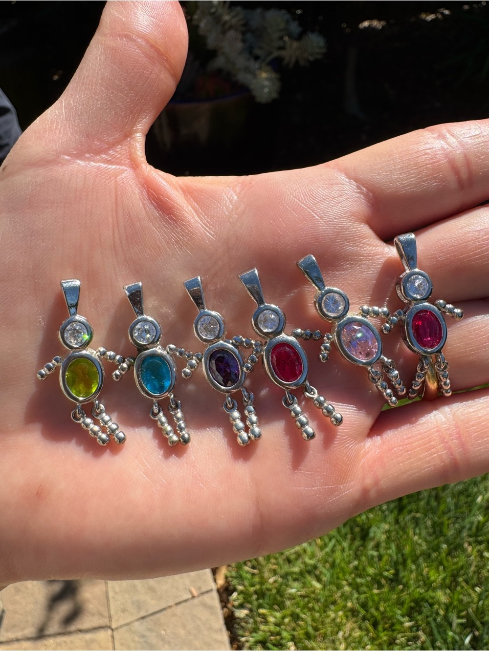 Birthstone charms